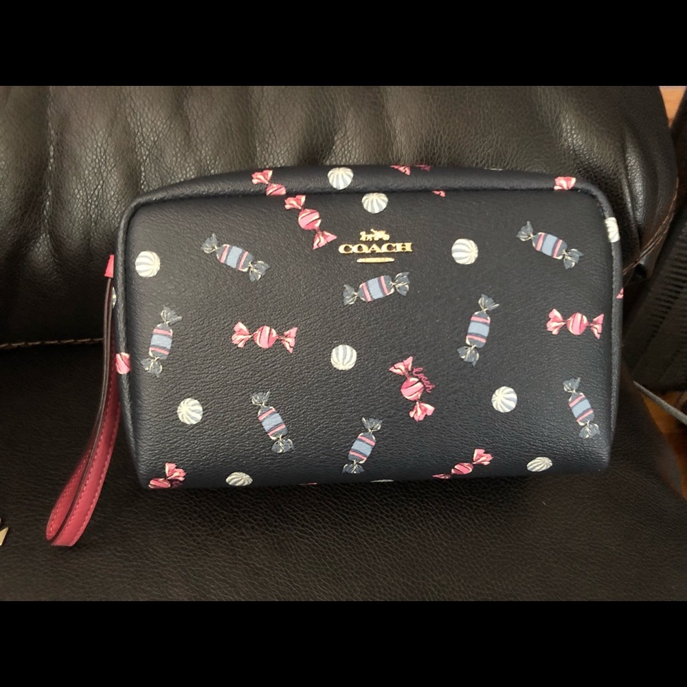 Retired Coach Makeup Case with Candy Print